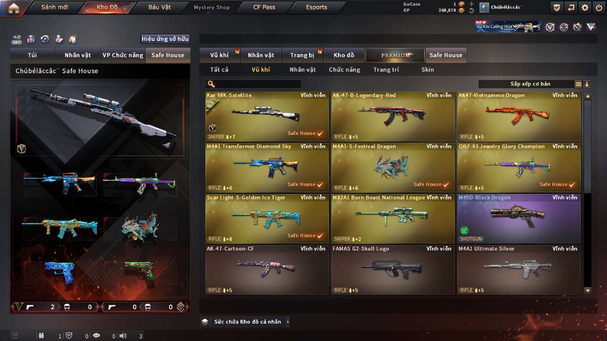 shop acc cf uy tin gia re
